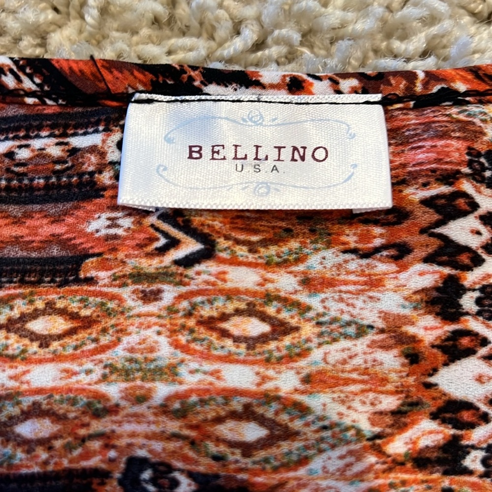 Ladies BELLINO Aztec Print Strappy Mini Dress M - Picture 8 of 9